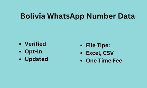 玻利维亚 Whatsapp 数据