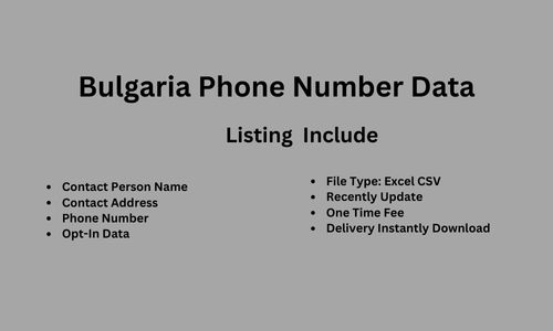 保加利亚电话数据