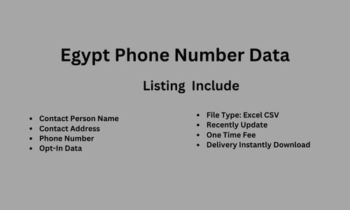 埃及电话数据