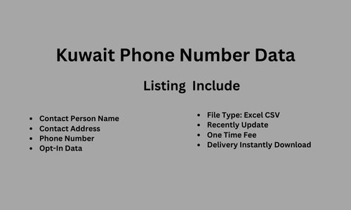 科威特电话数据